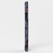 *~*デミン黒巻きピンクの花 Case-Mate iPhoneケース (裏面/右)