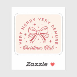 デムレクリスマスコケットの美学 シール