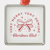 デムレクリスマスコケットの美学 メタルオーナメント (正面)