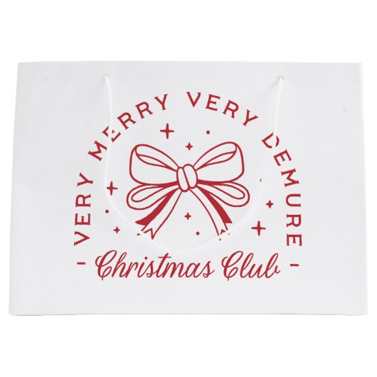 デムレクリスマスコケットの美学 ラージペーパーバッグ (正面)