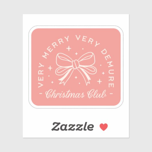 デムレクリスマスピンクのコケ名門私立校風のット美学 シール (シート)