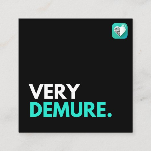 デムレ スクエア名刺 (正面)