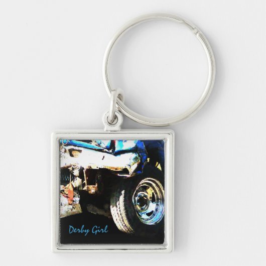 デモのダービー車 キーホルダー (正面)