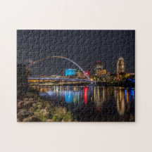 デモインの夜のスカイライン