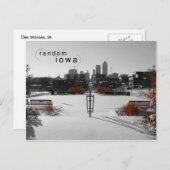 デモインアイオワカラースプラッシュポストカード ポストカード (正面/裏面)