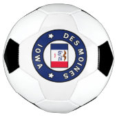 デモインアイオワ サッカーボール (回転)