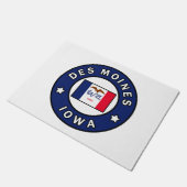 デモインアイオワ ドアマット (アングル)