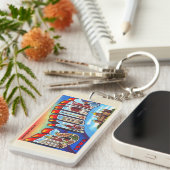 デモインアイオワIAヴィンテージラージレター キーホルダー (正面右)