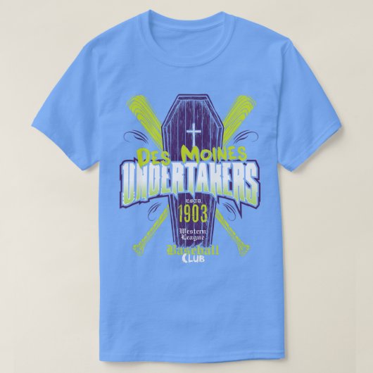 デモインズ葬儀社 Tシャツ (デザイン正面)