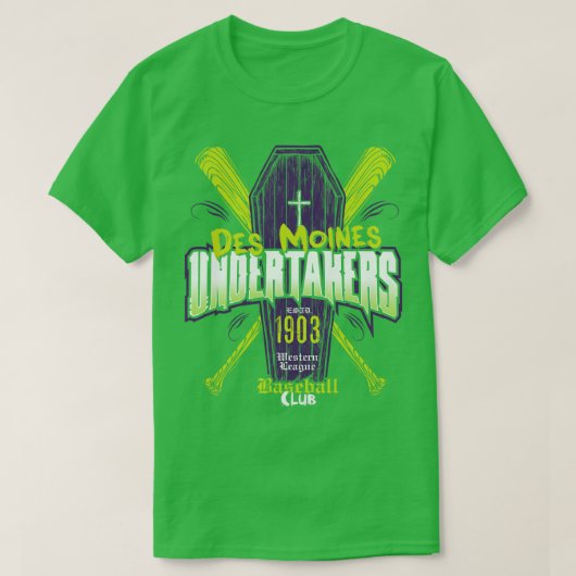 デモインズ葬儀社 Tシャツ (デザイン正面)