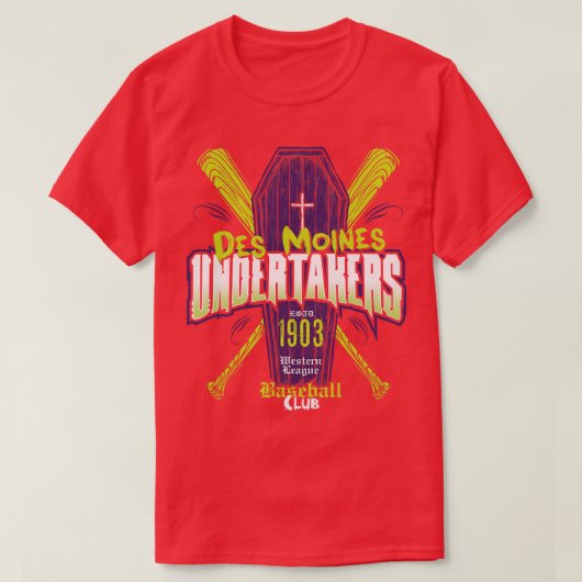 デモインズ葬儀社 Tシャツ (デザイン正面)