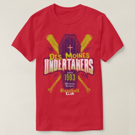 デモインズ葬儀社 Tシャツ (デザイン正面)