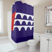 デモイン国旗（アイオワ市） シャワーカーテン (インサイチュ)