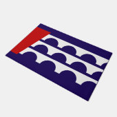 デモイン国旗(アイオワ市) ドアマット (アングル)