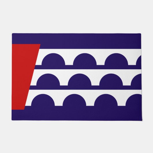 デモイン国旗(アイオワ市) ドアマット (正面)