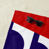 デモイン国旗(アイオワ市) ビーチタオル (インサイチュ)