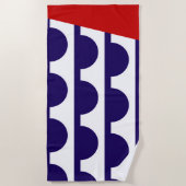 デモイン国旗(アイオワ市) ビーチタオル (正面)