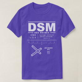 デモイン国際的エアポートDSM Tシャツ