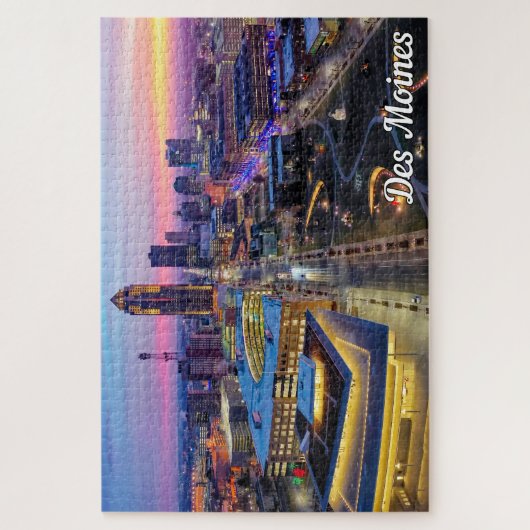 デモイン、アイオワ統一された州 ジグソーパズル (縦)