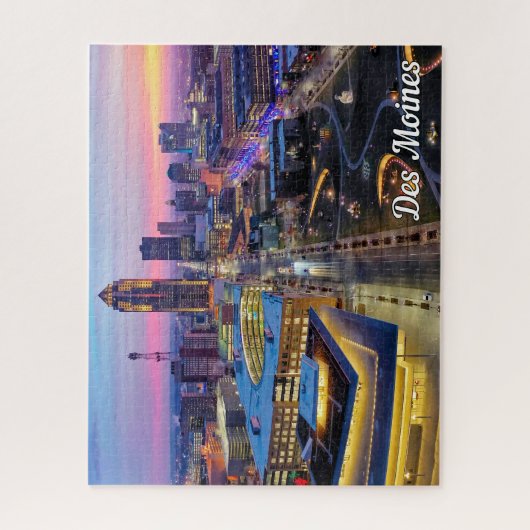 デモイン、アイオワ統一された州 ジグソーパズル (縦)