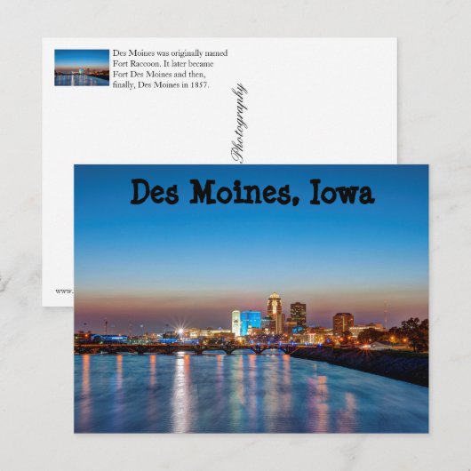 デモイン ポストカード (正面/裏面)