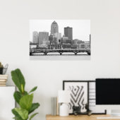 デモインB&W ポスター (ホームオフィス)