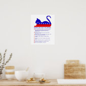 デモカティックパーティーおもしろいプラットフォーム ポスター (キッチン)