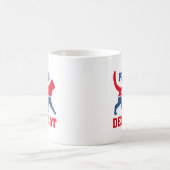 デモカ誇りを持ったット コーヒーマグカップ (中央)