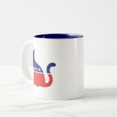 デモキャットマグ ツートーンマグカップ (正面左)