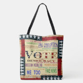 デモクラシトートバッグの投票 トートバッグ (裏面)