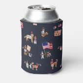 デモクラシーを愛する犬たち インディゴ 缶クーラー (缶裏面)