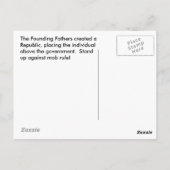 デモクラシー誰が必要なの?ハガキ ポストカード (裏面)