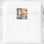 デモクラシー/保護Itシステッカー スクエアシール (バッグ)