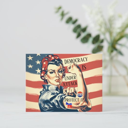 デモクラシ保護ー/Itはがき ポストカード (スタンド正面)