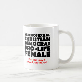 デモクラット（民主党）女性キリスト教徒を皮肉ったマグカップ コーヒーマグカップ