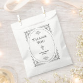 デモダンコ |エレガント白黒結婚の フェイバーバッグ (クリップ留めされた状態)