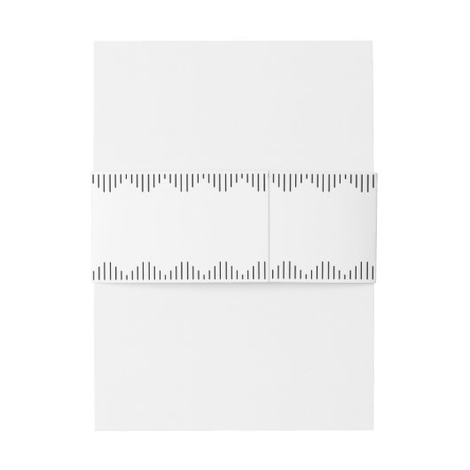 デモダンコ |エレガント白黒結婚の 招待状ベリーバンド (裏面例)