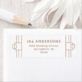 デモダンコ |バラフェイク金ゴールドと白 ラベル (インサイチュ)