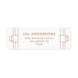 デモダンコ |バラフェイク金ゴールドと白 ラベル