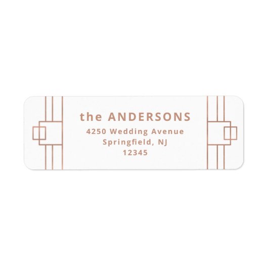 デモダンコ |バラフェイク金ゴールドと白 ラベル (正面)