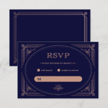 デモダンコ |フェイクバラ金ゴールドとネイビー結婚ブルー