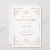 デモダンコ |フェイクバラ金ゴールドと白卒業 招待状 (正面)