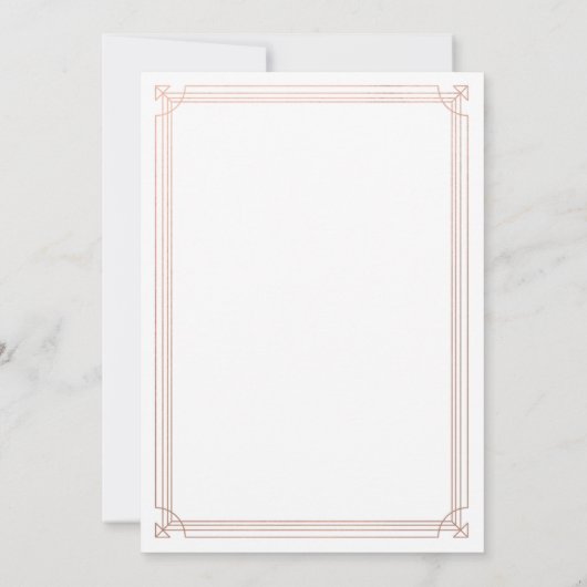 デモダンコ |フェイクバラ金ゴールドと白卒業 招待状 (裏面)