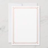 デモダンコ |フェイクバラ金ゴールドと白結婚色 招待状 (裏面)