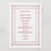 デモダンコ |ライトシルバーホワイトとレッド結婚ズ プログラム (裏面)