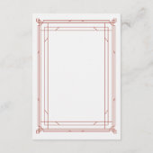 デモダンコ |レッド&シルバー結婚のゲスト詳細 エンクロージャーカード (裏面)