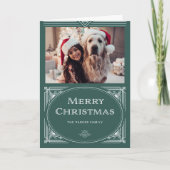 デモダンコ |写真エレガント付き緑 シーズンカード (正面)