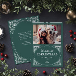 デモダンコ |写真エレガント付き緑 シーズンカード