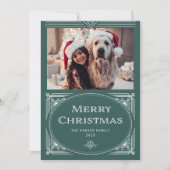 デモダンコ |写真エレガント付き緑 シーズンカード (正面)