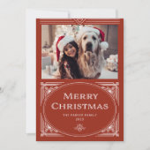 デモダンコ |写真エレガント付き赤 シーズンカード (正面)